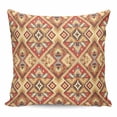 thumbnail image 1 of Throw Pillow Covers 16x16 Inch, Modern Geometric Decorative Pillow Cases for Couch Sofa Bed, Southwest Ethnic Art Cotton Linen Square Home Decor Pillowcases with Hidden Zipper, 1 of 7
