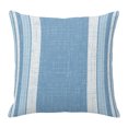 thumbnail image 1 of Throw Pillow Covers 16x16 Inch, Vintage Sky Blue Striped Decorative Pillow Cases for Couch Sofa Bed, Farmhouse Modern Stripes Boho Texture Cotton Linen Square Home Decor Pillowcases, 1 of 9