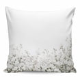 thumbnail image 1 of Throw Pillow Covers 16x16 Inch, White Floral Decorative Pillow Cases for Couch Sofa Bed, Vintage Botanicals Blossom Motif Spring Cotton Linen Square Home Decor Pillowcases with Hidden Zipper, 1 of 7