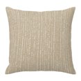 thumbnail image 1 of Throw Pillow Covers 18x18 Inch, Abstract Polka Dot Decorative Pillow Cases for Couch Sofa Bed, Geometric Dotted Stripes Rustic Beige Cotton Linen Square Home Decor Pillowcases with Hidden Zipper, 1 of 9