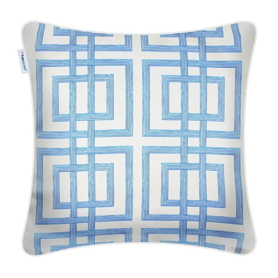 Throw Pillow Covers 18x18 Inch Alternative Silk Geometric Pattern Decorative Square Cushion Cover for Couch Bed Sofa Indoor Furniture