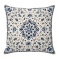 thumbnail image 1 of Throw Pillow Covers 18x18 Inch, Boho Floral Decorative Pillow Cases for Couch Sofa Bed, Bohemian Chic Neutral Botanical Patterned Cotton Linen Square Home Decor Pillowcases with Hidden Zipper, 1 of 9