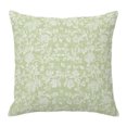 thumbnail image 1 of Throw Pillow Covers 18x18 Inch, Botanical Rose Bud Decorative Pillow Cases for Couch Sofa Bed, Vintage Mint Green Floral Leaves Farmhouse Cotton Linen Square Home Decor Pillowcases, 1 of 9