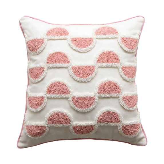 Throw Pillow Covers 18x18 Inch, Decorative Square Pillowcases, Farmhouse Holiday Cushion Covers for Couch Sofa Living Room Bedroom Outdoor Home Decor