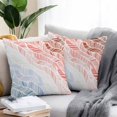 thumbnail image 1 of Throw Pillow Covers 18x18 Inch Set of 2, Ombre Orange Blue Waterproof Outdoor Pillow Covers, Summer Coastal Ocean Sea Beach Wave Decorative Cushion Pillowcases for Couch, Sofa, Bed, Garden, Patio, 1 of 9