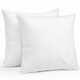 thumbnail image 1 of Throw Pillow Covers 18x18 Inch Set of 2, Pure White Waterproof Outdoor Pillow Covers, Simple Solid Color Decorative Cushion Pillowcases for Couch, Sofa, Bed, Garden, Patio, 1 of 9