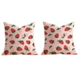thumbnail image 1 of Throw Pillow Covers 18x18 Set of 2 Floral Print Decorative Pillow Covers Farmhouse Decor for Couch Sofa Living Room Bedroom, Watercolor Flower, 1 of 7
