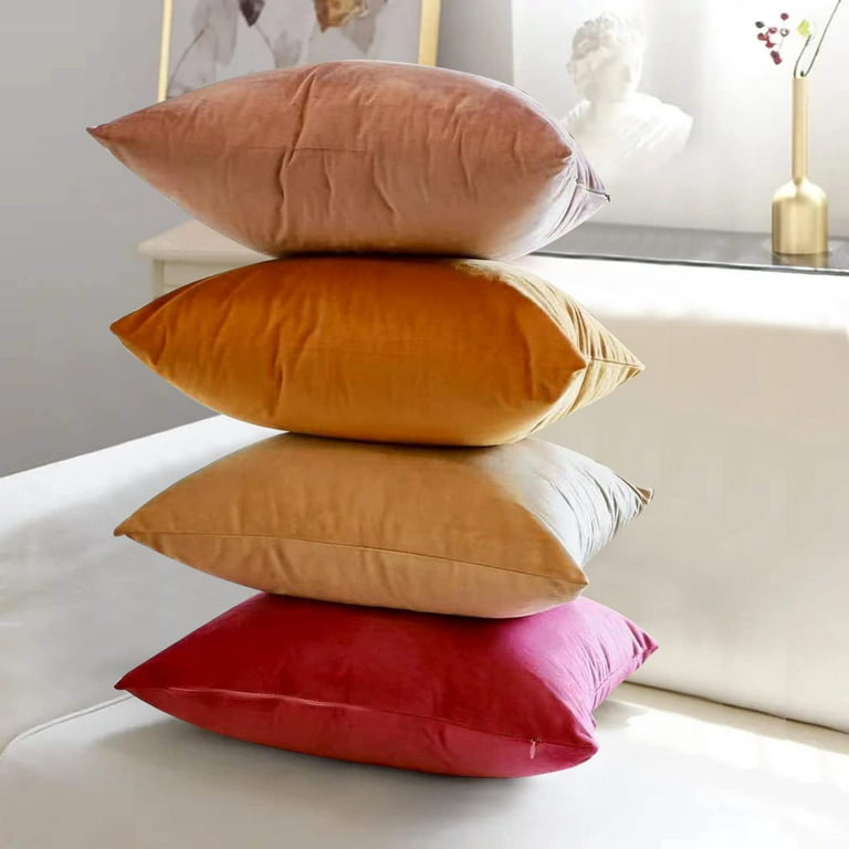 Throw Pillow Covers 18X18 Set of 4, Decorative Pillows for Couch