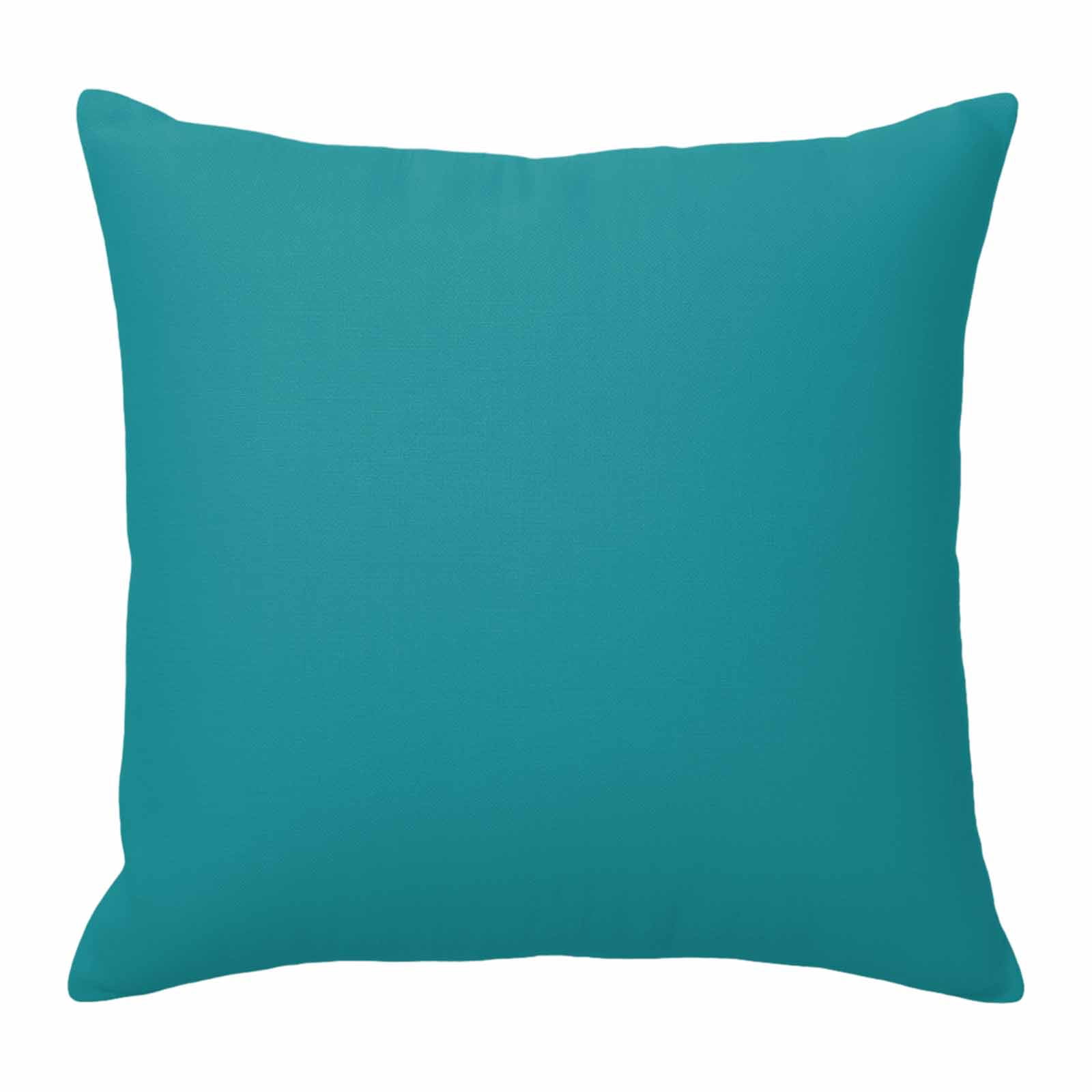 Throw Pillow Covers 20 x 20 Inch, Teal Cotton Linen Pillows Cases, Turquoise Pure Teal Square Cushion Covers for Couch Sofa Bed