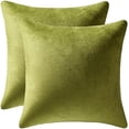 thumbnail image 1 of Throw Pillow Covers 20x20 Chartreuse: Pack of 2 Cozy Soft Velvet Square Modern Luxury Decorative Throw Pillow Cases for Sofa Couch Living Room Bed Home Decor, 1 of 6