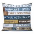 thumbnail image 1 of Throw Pillow Covers 20x20 Inch, Lake Farmhouse Decorative Pillow Cases for Couch Sofa Bed, Vintage Wood Grain Country Pastoral Cotton Linen Square Home Decor Pillowcases with Hidden Zipper, 1 of 7