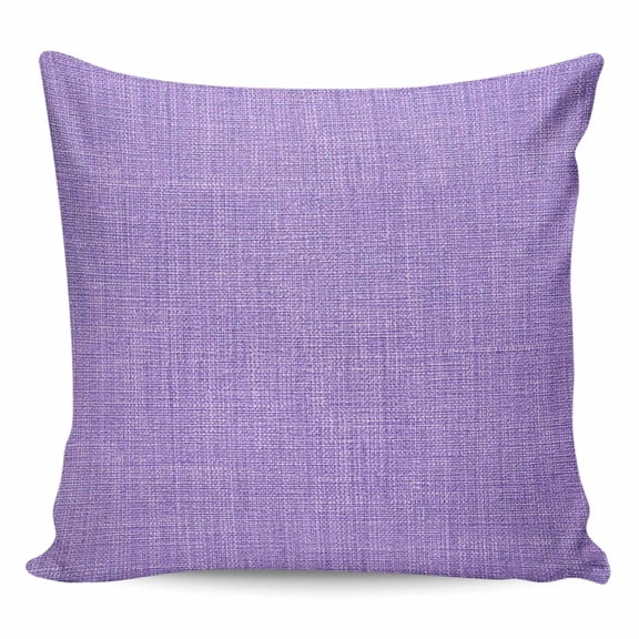 Throw Pillow Covers 20x20 Inch, Lavender Burlap Texture Decorative Pillow Cases for Couch Sofa Bed, Farmhouse Vintage Lavender Cotton Linen Square Home Decor Pillowcases with Hidden Zipper