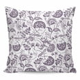 thumbnail image 1 of Throw Pillow Covers 20x20 Inch, Purple Farmhouse Decorative Pillow Cases for Couch Sofa Bed, Floral Floral Plant Leaf Vintage Spring Cotton Linen Square Home Decor Pillowcases with Hidden Zipper, 1 of 7