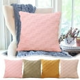 thumbnail image 1 of Throw Pillow Covers 22x22 Furry Pillow Set Shu Cotton Velvet Living Room Sofa Cushions Office Backrest Lumbar Pillow Cushions Beige, 1 of 7
