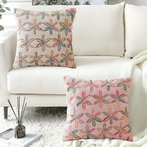 Throw Pillow Covers 22x22 Throw Pillow Covers Super Soft Sequins Embroidery Pillow Covers Home Decoration Pillow Covers For Living Room Bed And Sofa White