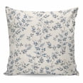 thumbnail image 1 of Throw Pillow Covers 24x24 Inch, Navy Blue Leaves Decorative Pillow Cases for Couch Sofa Bed, Vintage Summer Botanical Farmhouse Rustic Cotton Linen Square Home Decor Pillowcases with Hidden Zipper, 1 of 7