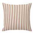 thumbnail image 1 of Throw Pillow Covers 24x24 Inch, Orange Stripes Decorative Pillow Cases for Couch Sofa Bed, Minimalist Vertical Lines Vintage Cotton Linen Square Home Decor Pillowcases with Hidden Zipper, 1 of 9
