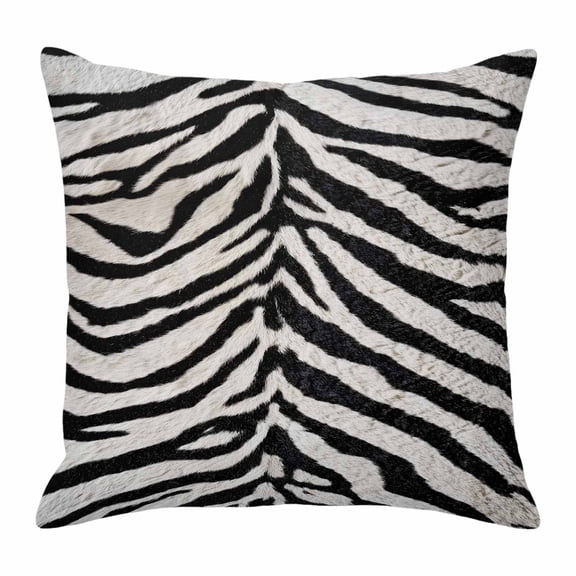 Throw Pillow Covers 26 x 26 Inch, Black White Zebras Cotton Linen Pillows Cases, Vintage Abstract Art Square Cushion Covers for Couch Sofa Bed