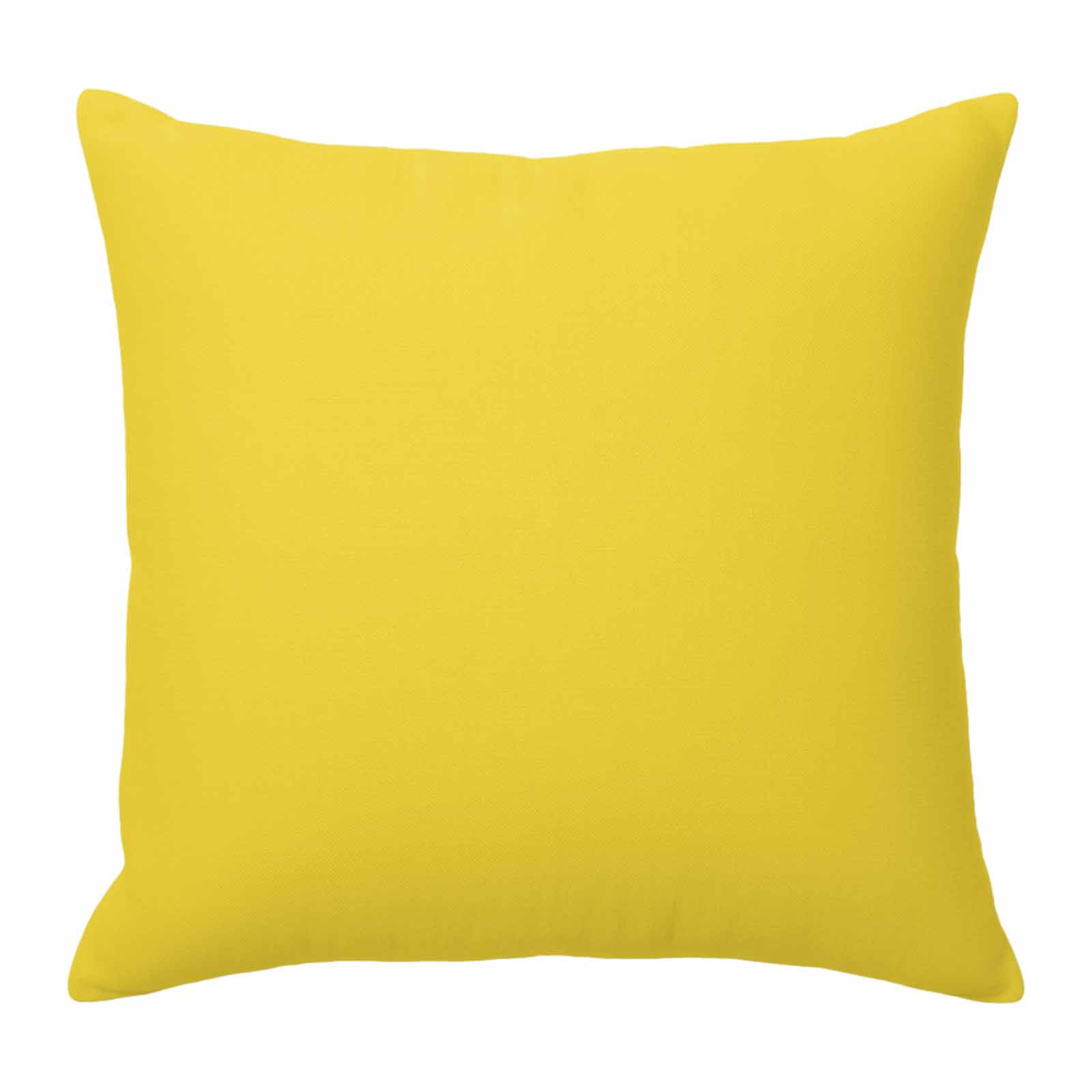 Throw Pillow Covers 26 x 26 Inch, Yellow Cotton Linen Pillows Cases, Pure Yellow Square Cushion Covers for Couch Sofa Bed