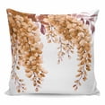 thumbnail image 1 of Throw Pillow Covers 26x26 Inch, Burnt Orange Eucalyptus Decorative Pillow Cases for Couch Sofa Bed, Summer Leaves Pastoral Plants Cotton Linen Square Home Decor Pillowcases with Hidden Zipper, 1 of 7