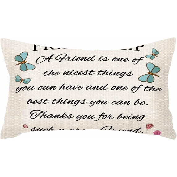 Throw Pillow Covers A Friend of The Nicest Things Cushion Pillow Case Home Decor Pillowcase 12x20 Inches