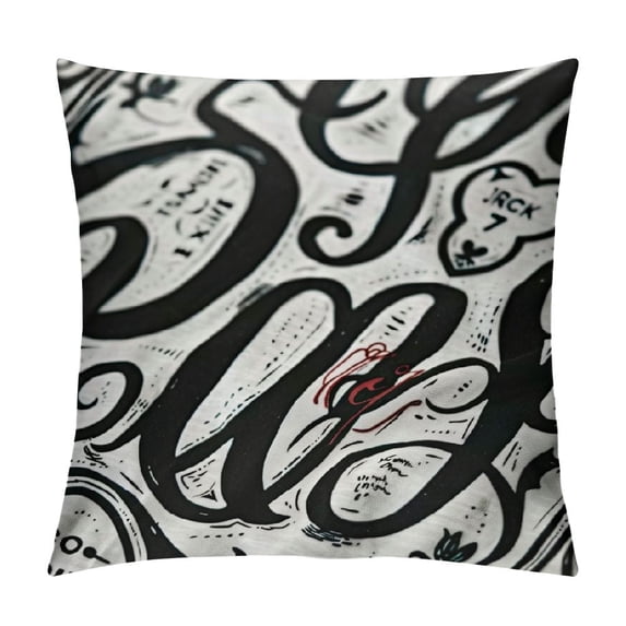Throw Pillow Covers Best Daddy Ever Calligrapphic Letter Holiday Decorative Square Pillow Pillowcase Home Decor for Sofa Bedroom Livingroom