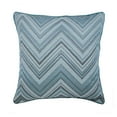 thumbnail image 1 of Throw Pillow Covers, Blue Couch Cushion Covers 22 x 22 Silk Jacquard Chevron Embroidered Pillow Covers for Bed, Sofa, Blue Pillow Covers 22x22 inch (55x55 cm) - Chevron Blues, 1 of 3