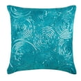thumbnail image 1 of Throw Pillow Covers, Blue Cushion Cover&nbsp;Couch 16x16 inch (40x40 cm), Silk Throw Pillows For Couch, Circles & Dots, Illusion, Sequins Embellished, Modern Designer Fabric - Aqua Touch, 1 of 3