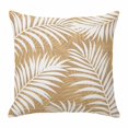 thumbnail image 1 of Throw Pillow Covers, Brown Palm Leaf Decorative Throw Pillow Covers 20x20 Inch, Summer Coastal Botanical Tropical Square Linen Pillow Cases for Couch/Living Room/Sofa, 1 of 9
