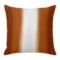 thumbnail image 1 of Throw Pillow Covers, Burnt Orange Striped Decorative Throw Pillow Covers 20x20 Inch, Orange Ombre Farmhouse Abstract Art Square Linen Pillow Cases for Couch/Living Room/Sofa, 1 of 9