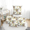thumbnail image 1 of Throw Pillow Covers, Cartoon Cute Snake Plant Soft Square Pillow Cases with Invisible Zipper for Couch Bed Sofa, Farmhouse Fall Home Decor, 1 of 7