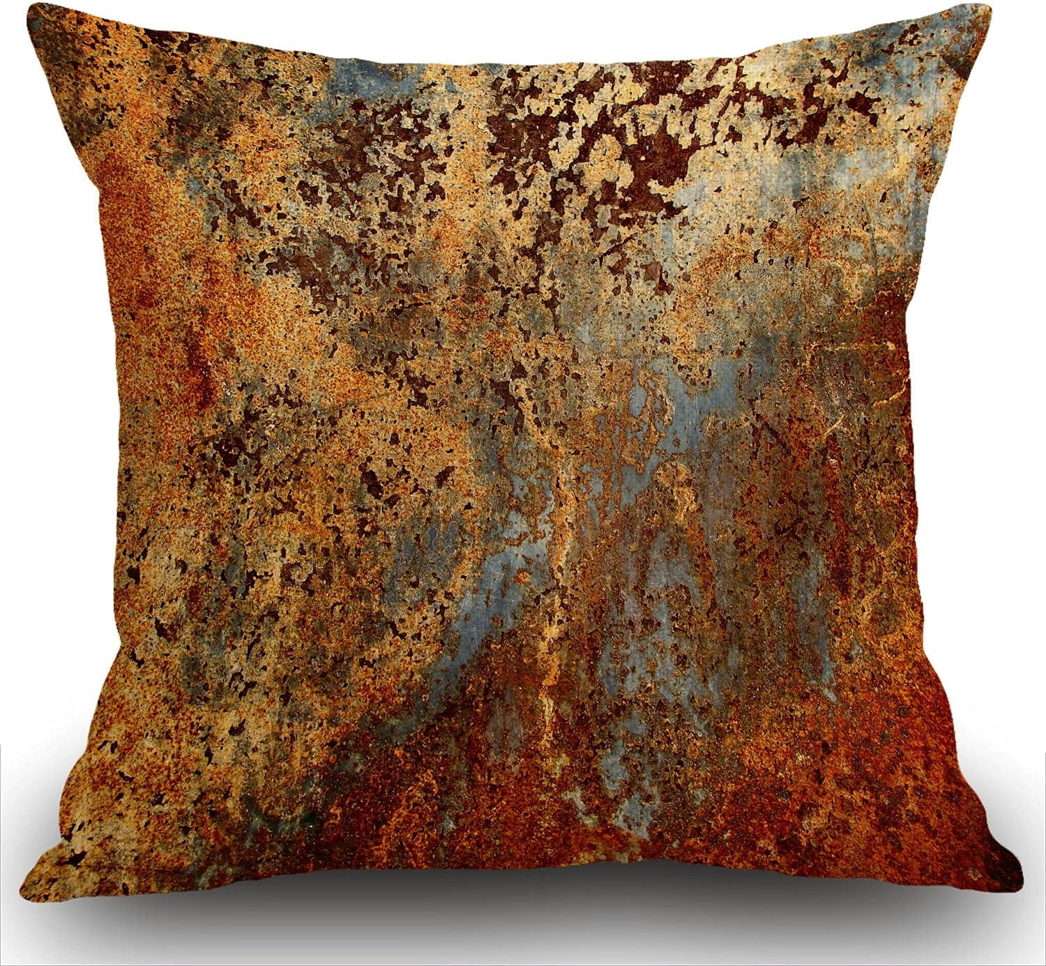 Throw Pillow Covers Cases Decorative 18x18 Inch Brown Rust Colorful
