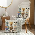 thumbnail image 1 of Throw Pillow Covers,Cat Bookshelf,Pillowcases for Bedroom Living Room 1PC, 1 of 6