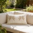 thumbnail image 1 of Throw Pillow Covers, Coconuts Palm Embroidered Pillowcase Outdoor Patio Sofa Cushion Cottons And Linen Backrest, 1 of 5