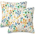 thumbnail image 1 of Throw Pillow Covers Colorful Leaves Spots Pillow Covers 20x20 Inch Set of 2 Boho Floral Throw Pillows Decorative Pillow Cases Cushion Covers for Bedroom Livingroom Sofa Farm House, 1 of 6