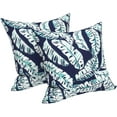 thumbnail image 1 of Throw Pillow Covers , Covers ONLY Modern Cute Pattern Decorative Square Toss Pillow Case Pack of 2 for Home Patio Garden Sofa Bed Furniture, Baltic Palms White, 1 of 6