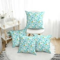 thumbnail image 1 of Throw Pillow Covers, Cute Alpaca Cactus Rainbow Fruits Soft Square Pillow Cases with Invisible Zipper for Couch Bed Sofa, Farmhouse Fall Home Decor 16"x16", 1 of 7