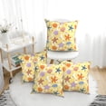 thumbnail image 1 of Throw Pillow Covers, Cute sea shells starfish Soft Square Pillow Cases with Invisible Zipper for Couch Bed Sofa, Farmhouse Fall Home Decor 20"x20", 1 of 7