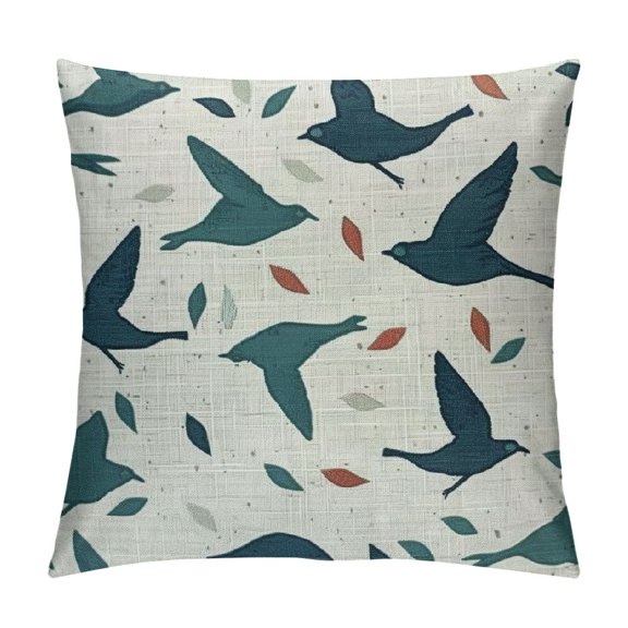 Throw Pillow Covers Decorative Animal Birds Embroidered Pillowcases Cushion Covers Home Bed Living Room Decor