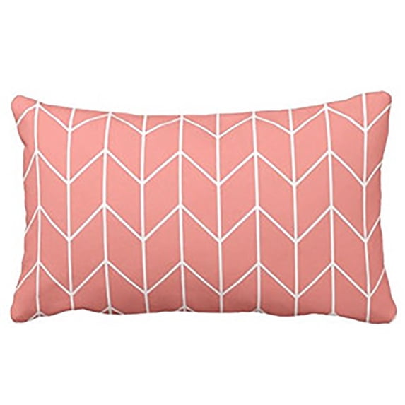 Throw Pillow Covers Decorative Lumbar Pillowcases, 12 x 22 Inch Rectangular Cushion Covers, Front Porch Decor, Housewarming Gifts
