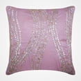 thumbnail image 1 of Throw Pillow Covers, Decorative Pink Pillow Covers 16x16 inch (40x40 cm), Silk Cushion Cover&nbsp;Home Decor, French Toile, Mother Of Pearl, Contemporary Designer Fabric - Angelic Charm, 1 of 3