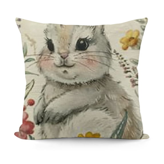 Throw Pillow Covers, Eggs Rabbit Pink Decoration for Sofa Couch