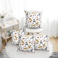 thumbnail image 1 of Throw Pillow Covers, Eiffel Tower pizza Soft Square Pillow Cases with Invisible Zipper for Couch Bed Sofa, Farmhouse Fall Home Decor 12"x12", 1 of 7