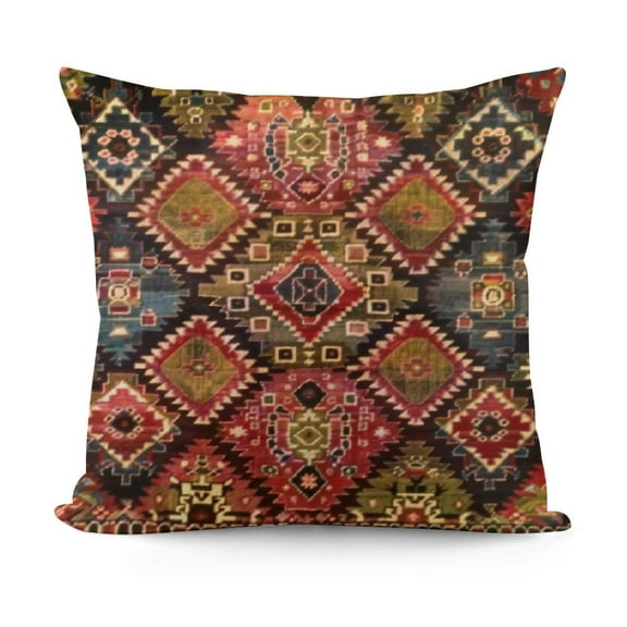 Throw Pillow Covers Geometric Home Decor Oriental Pillow Cases Living Room Decorative Cushion Couch Sofa Pillowcases Colorful Red
