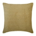 thumbnail image 1 of Throw Pillow Covers, Gold & Cream 16"x16" (40x40 cm) Cushion Cover, Velvet Beaded Throw Pillow Cover&nbsp;For Sofa, Chevron Pattern Modern Style - Gold Walk, 1 of 3