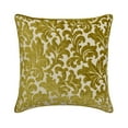 thumbnail image 1 of Throw Pillow Covers, Green 20"x20" (50x50 cm) Pillow Covers, Velvet Velvet Throw Pillows For Sofa, Floral Pattern Modern Style - Chartreuse Flowery, 1 of 3