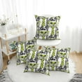 thumbnail image 1 of Throw Pillow Covers, Green Glasses Tie Owl Soft Square Pillow Cases with Invisible Zipper for Couch Bed Sofa, Farmhouse Fall Home Decor 12"x12", 1 of 7
