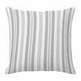 thumbnail image 1 of Throw Pillow Covers, Grey Line Striped Decorative Throw Pillow Covers 18x18 Inch, Farmhouse Modern Geometric Stripes Square Linen Pillow Cases for Couch/Living Room/Sofa, 1 of 9
