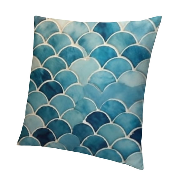 Throw Pillow Covers Home Decor Geometric Abstract Blue Modern Eastern Abstract Pillow Cases Decorative Outdoor Cushion Couch Sofa Pillowcases