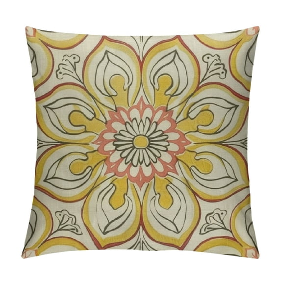 Throw Pillow Covers Home Decor Yellow Vintage Retro Geometric Turkish Pillow Cases Decorative Outdoor Cushion Couch Sofa Pillowcases